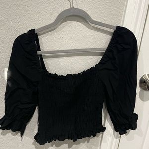 FOREVER 21 SINZE SMALL , BLACK BLOUSE